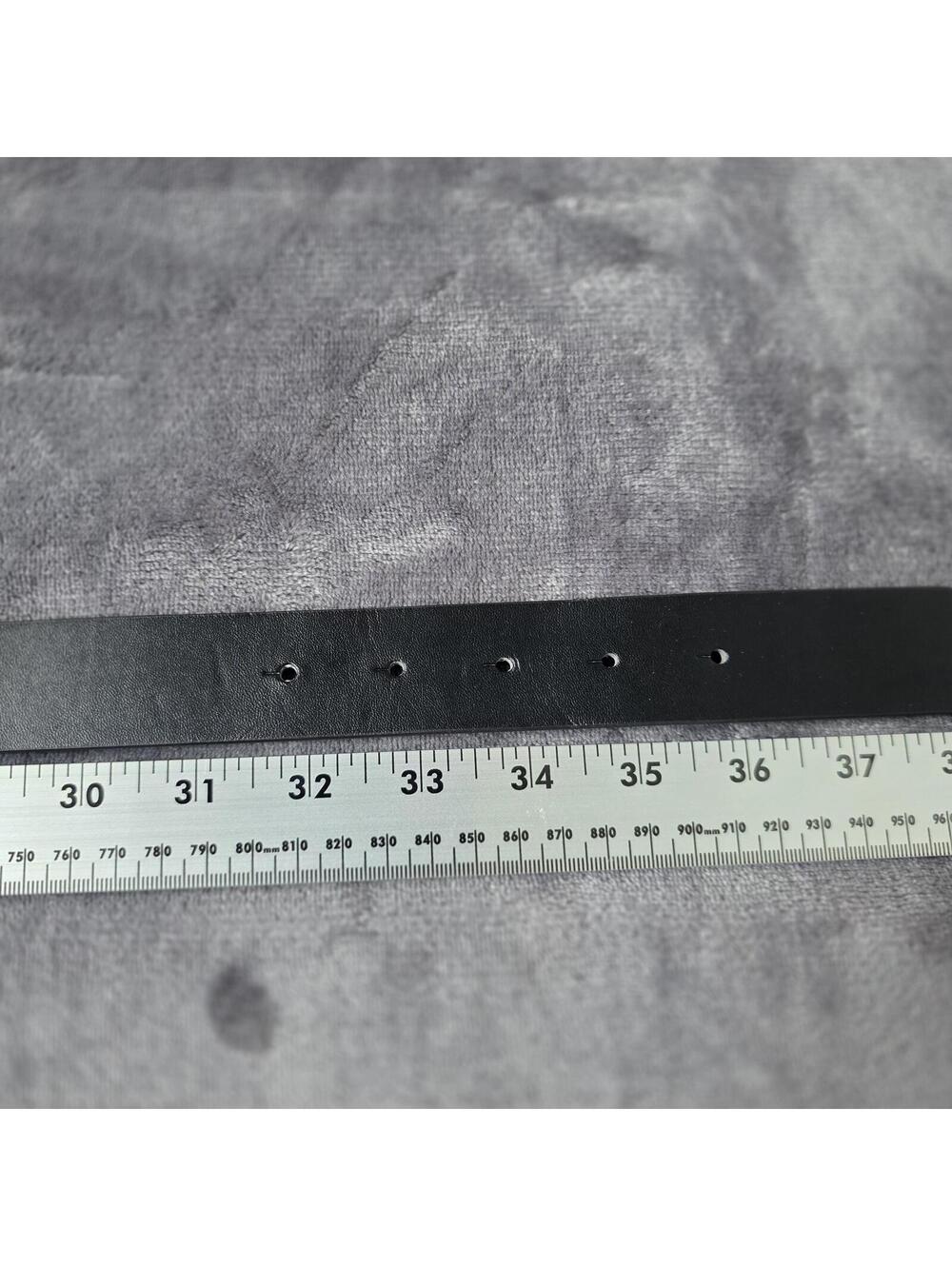Guess Rhinestone G Logo Buckle Belt - Black - L - Picture 5 of 7